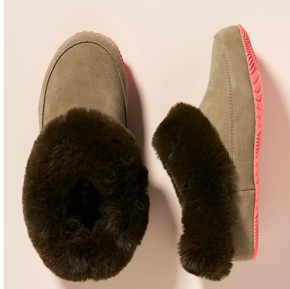 sorel coffee run slippers olive